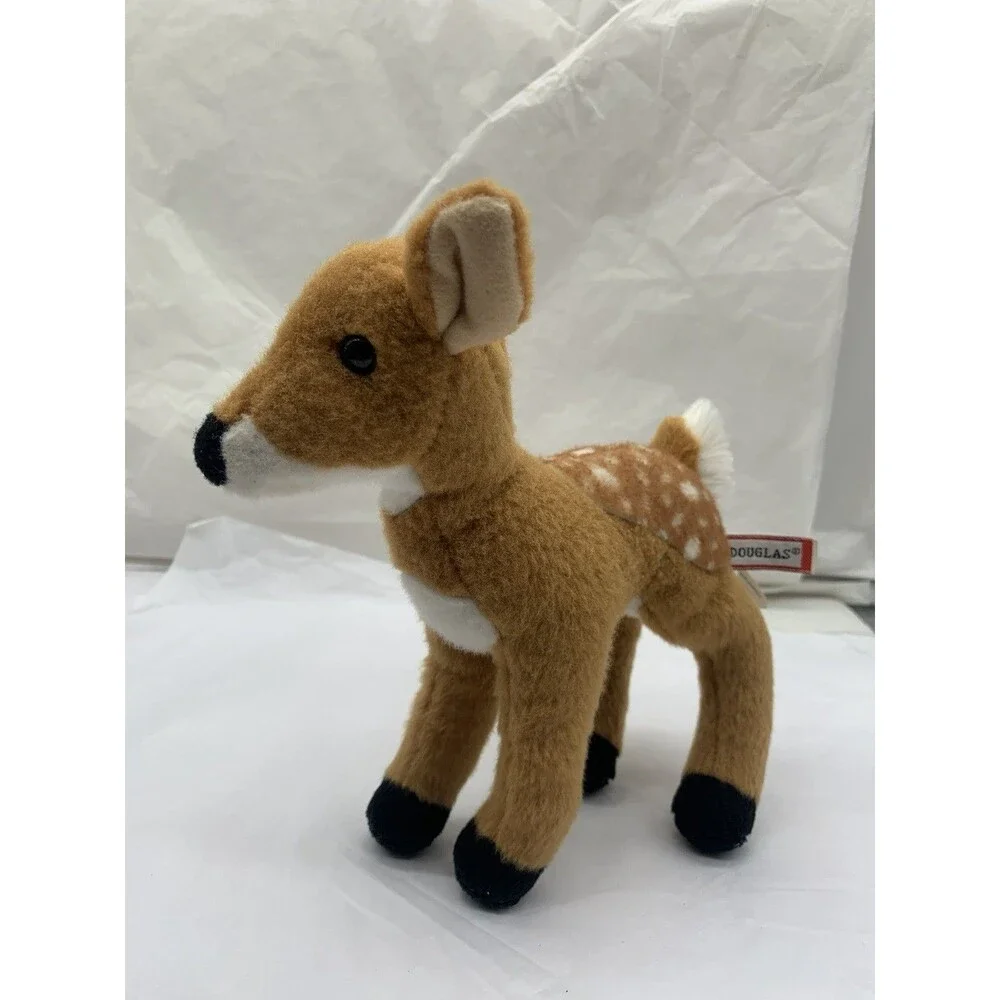 Douglas Cuddle Toys Glory Deer Fawn Stuffed Animal White Tail 7” Toy